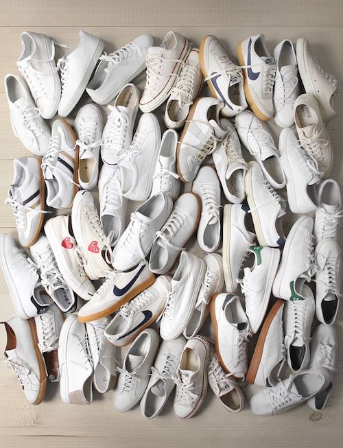 Sneakerhead : Collection de sneakers minimalistes blanches
