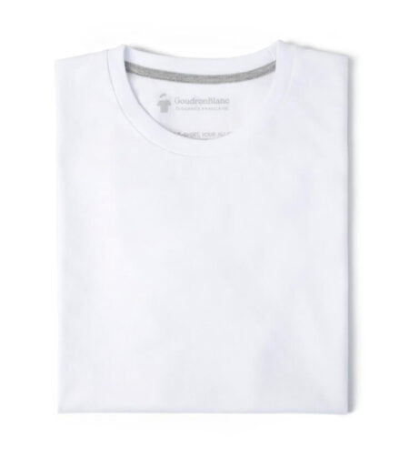 T-shirt col rond plié - Marque GoudronBlanc