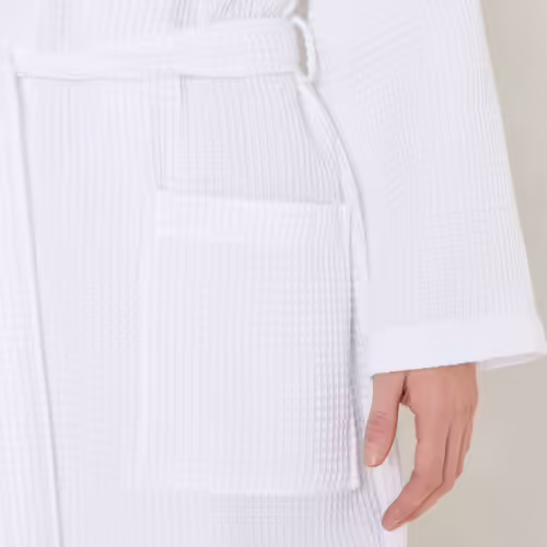 Tissu de peignoir en nid d'abeille