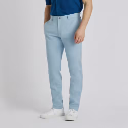 Meilleurs vêtements été - Pantalon lin bleu Spoke