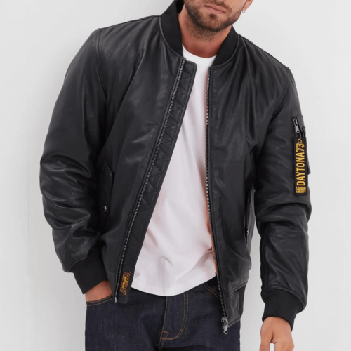 Meilleures marques de vestes en cuir pour homme - veste bomber - Daytona73