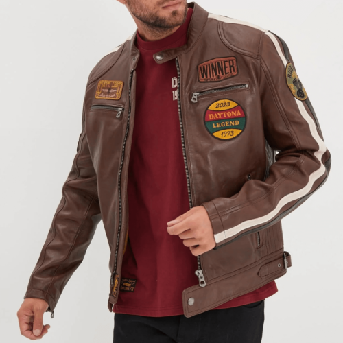 Meilleures marques de vestes en cuir pour homme - veste racer - Daytona73
