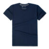 T-shirt col V vrai bleu marine pour homme - GoudronBlanc
