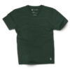 T-shirt col V vert pour homme