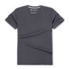 T-shirt col V gris ardoise - GoudronBlanc