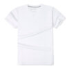 T-shirt blanc col rond - GoudronBlanc