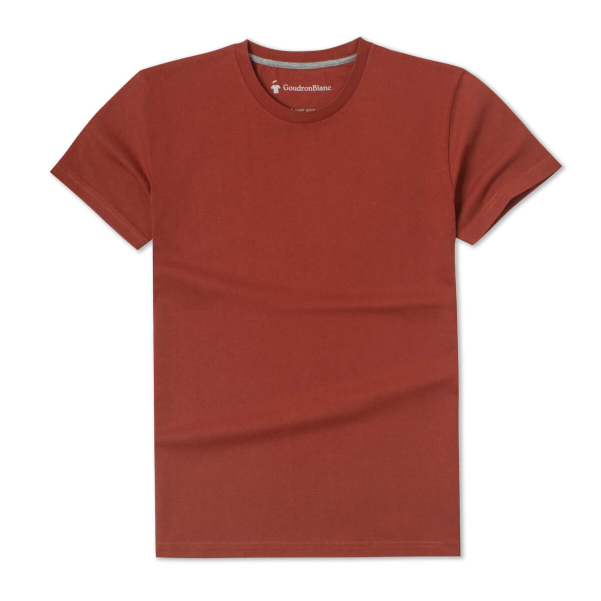 T-shirt rouille col rond - GoudronBlanc