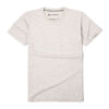 T-shirt gris sable col rond - GoudronBlanc