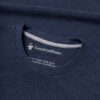 Encolure du T-shirt bleu pétrole col rond - GoudronBlanc
