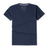 T-shirt col V bleu pétrole - GoudronBlanc