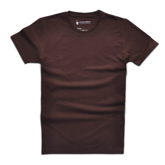 T-shirt marron espresso - GoudronBlanc