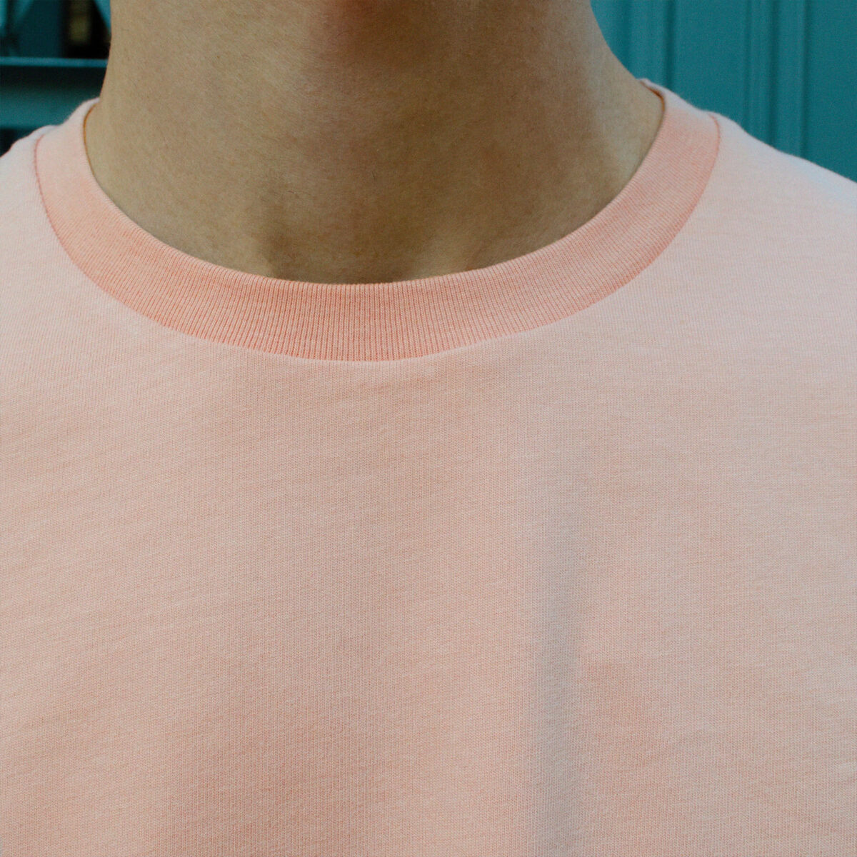 Encolure col rond du T-shirt souffle de quartz pour homme - GoudronBlanc