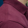 Tissu du polo rouge bourgogne pour homme - GoudronBlanc