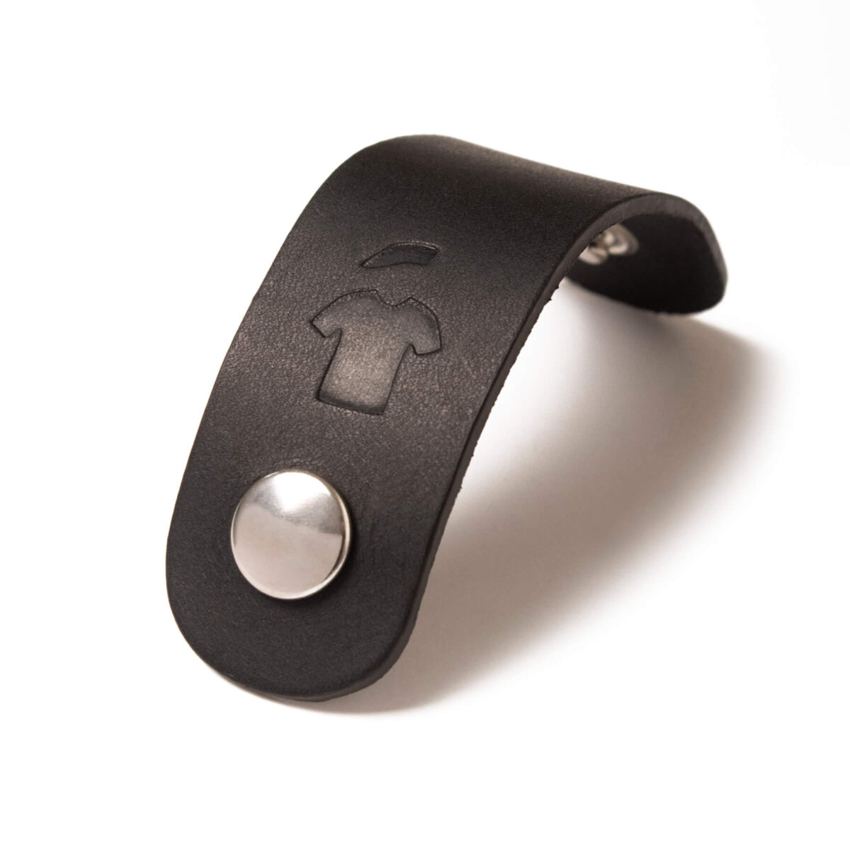 Grand range câble en cuir - Noir infini