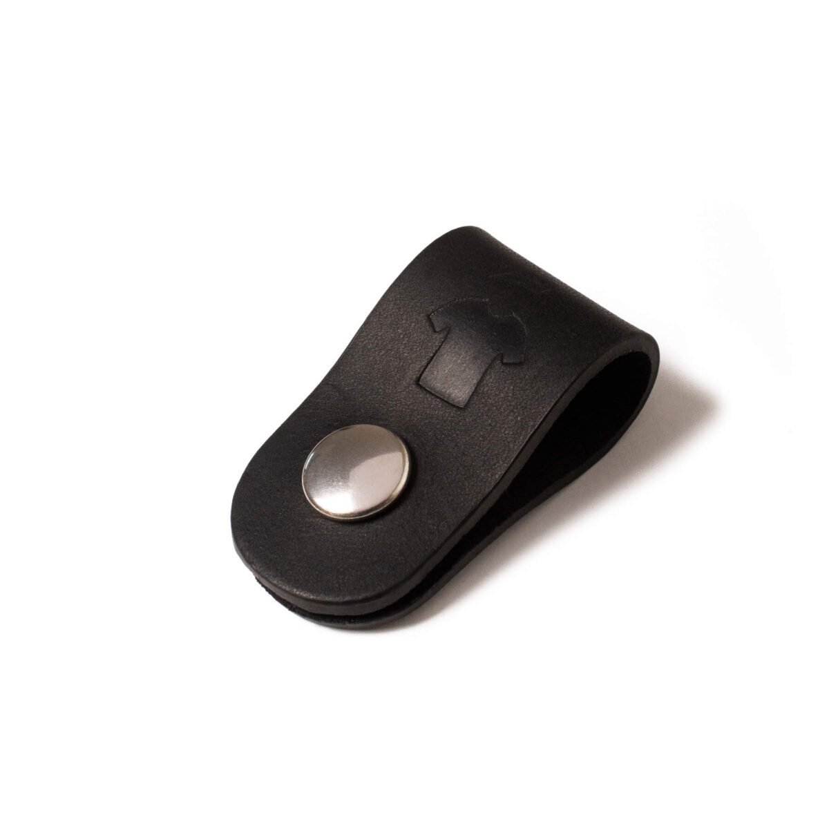 Grand range câble pratique pour bureau - Accessoire en cuir - Noir infini