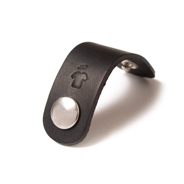 Petit range câble en cuir - Noir infini