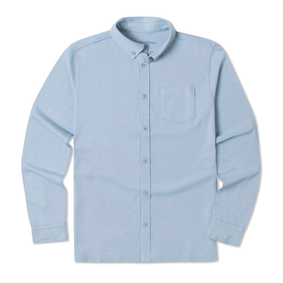 Chemise en jersey bleu silex - GoudronBlanc