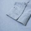 Manche de la Chemise en jersey - Bleu silex - GoudronBlanc