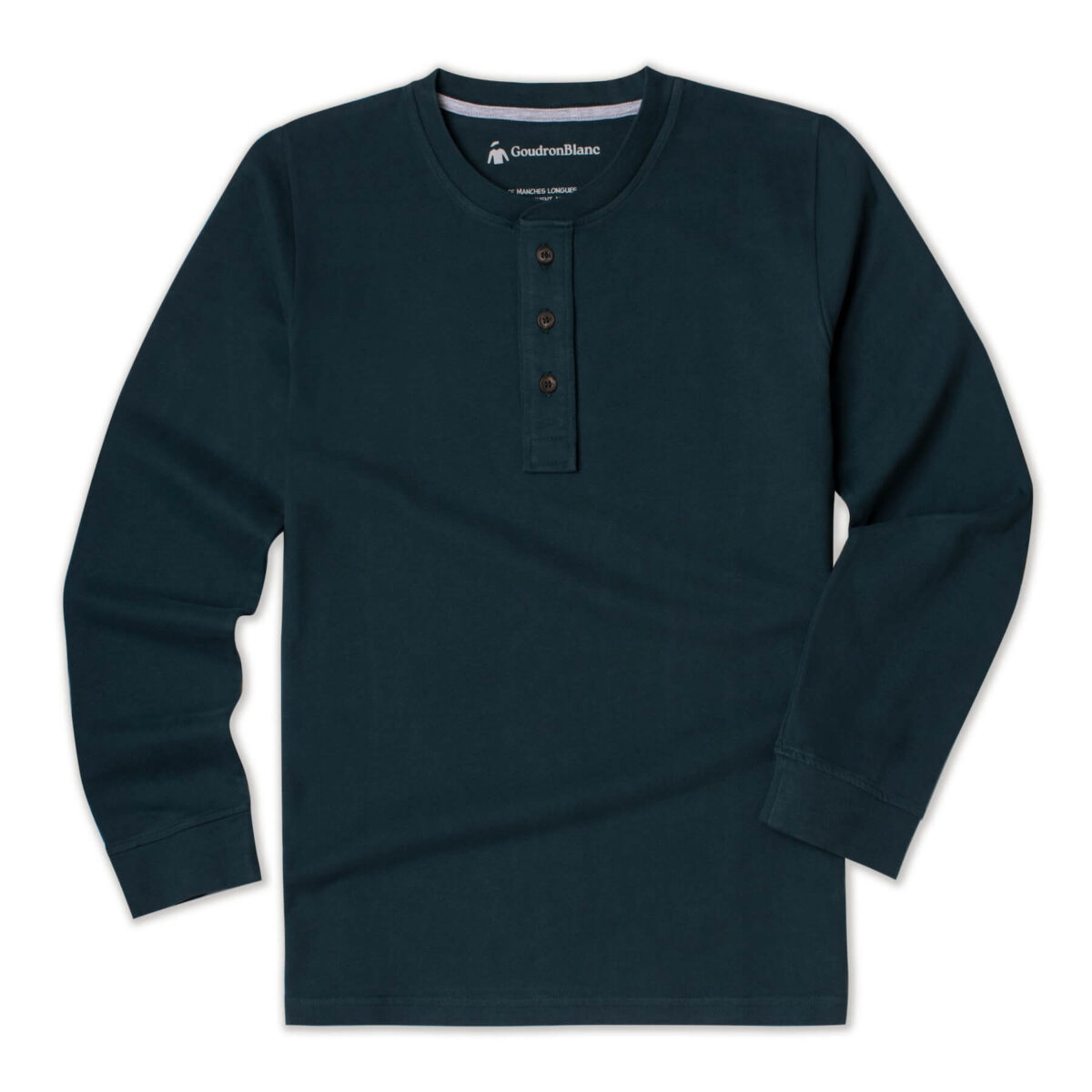 Henley vert basalte - GoudronBlanc